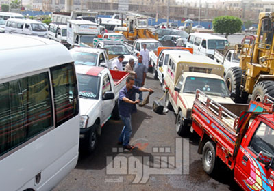 أزمة السولار عرض مستمر - تصوير  مجدى إبراهيم